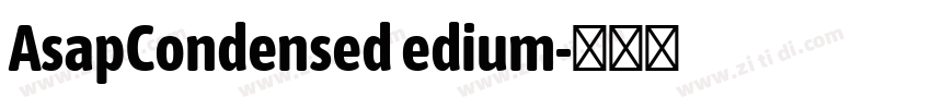 AsapCondensed edium字体转换